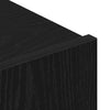4-teiliges TV-Lowboard-Set zur Wandmontage Eiche Schwarz. Holzwerkstoff