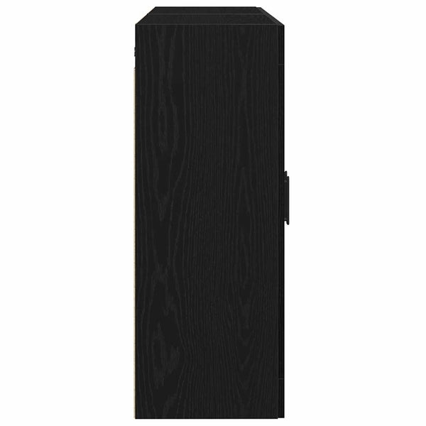 Wandschränke 2 Stk. Schwarze Eiche