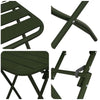 3-tlg. Bistro-Set Grün Stahl