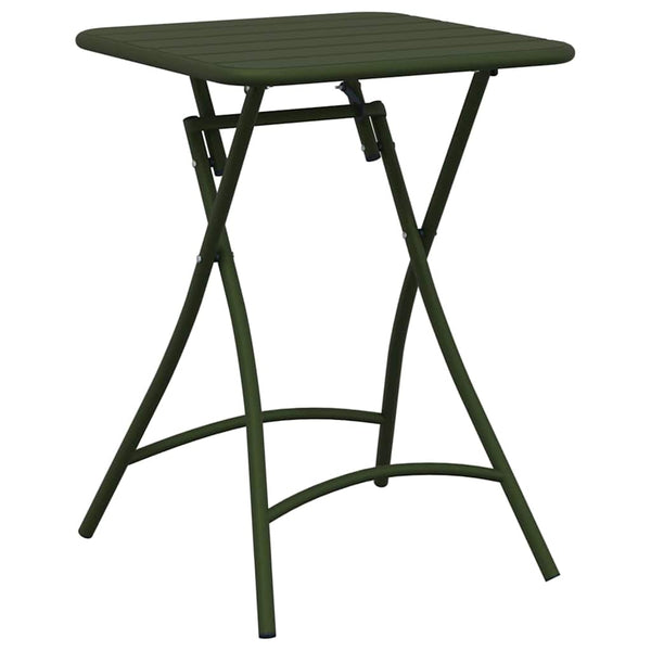 3-tlg. Bistro-Set Grün Stahl