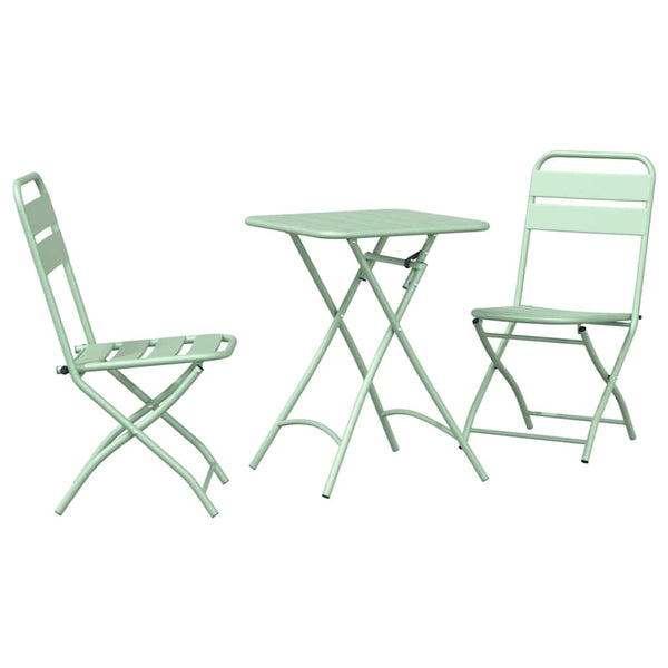 Bistroset Grün Stahl 3-teilig