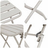 Bistro-Set 3-teilig Beige Stahl