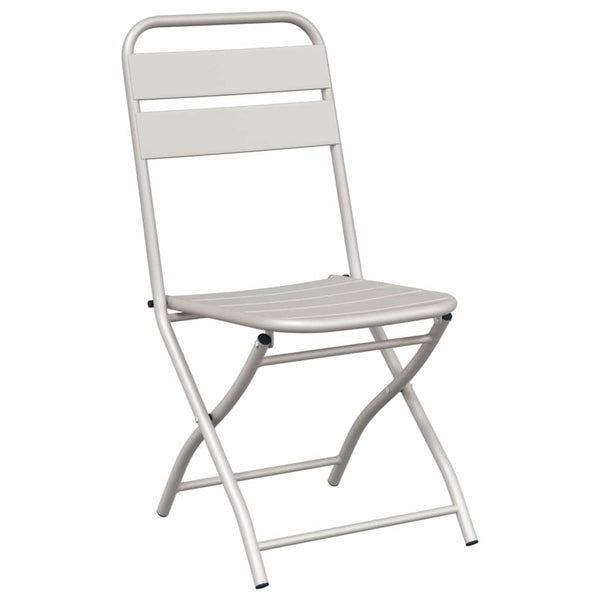 Bistro-Set 3-teilig Beige Stahl