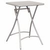 Bistro-Set 3-teilig Beige Stahl