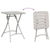 Bistro-Set 3-teilig Beige Stahl