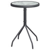 Garten-Bistro-Set 3-teilig Grau Stahl