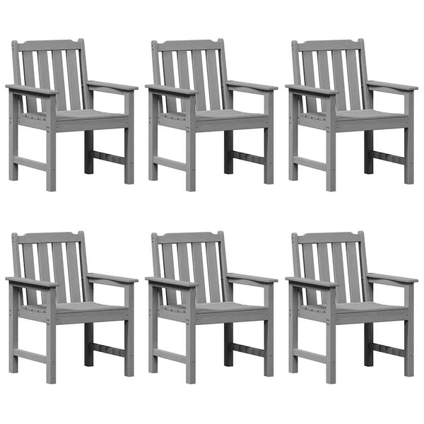 Vaaleanharmaa puutarharyhmä hyvää tuolia Profileria (6 pcs)