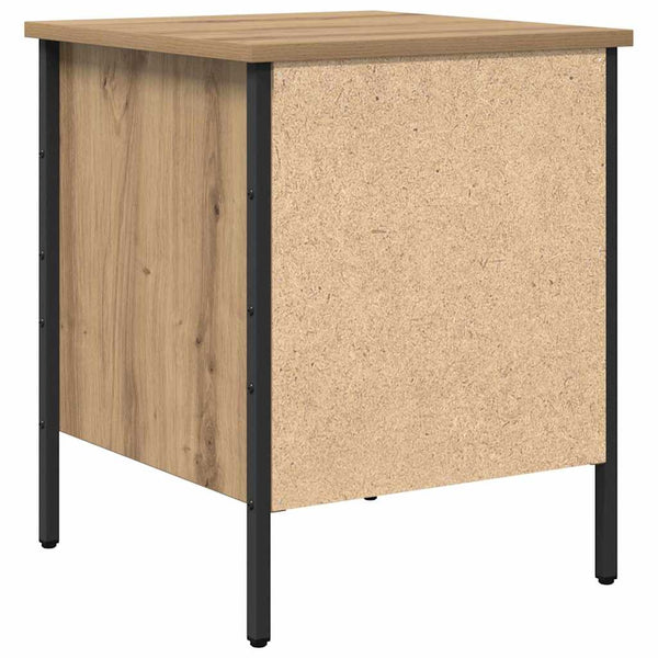 Artesaani tammi yöpöytäkaappi laatikon kanssa Auriac 40x42x50cm