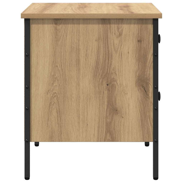 Artesaani tammi yöpöytäkaappi laatikon kanssa Auriac 40x42x50cm