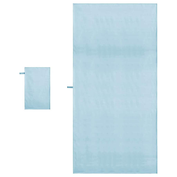Sporttuchset 2-teilig Blauer Stoff