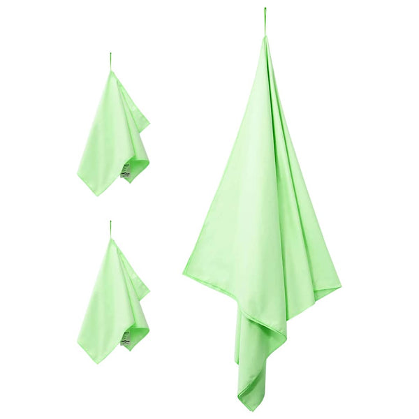 Sporttuch-Set, 3-teilig, Grün, Polyester und Polyamid
