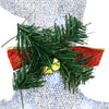 LED-Weihnachts-Rentiere 7 Stk. Silber Stoff