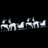 LED-Weihnachts-Rentiere 7 Stk. Silber Stoff