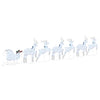 LED-Weihnachts-Rentiere 7 Stk. Silber Stoff