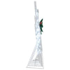 LED-Weihnachts-Rentiere 7 Stk. Silber Stoff