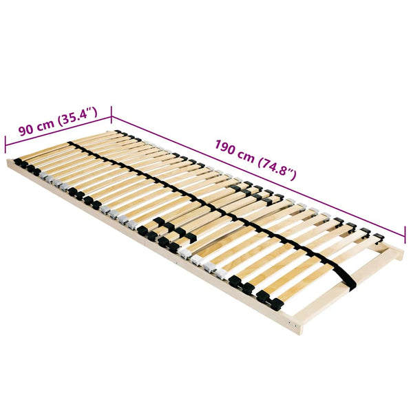 Lattenrost 3FT Einzeln Fest Buche Braun