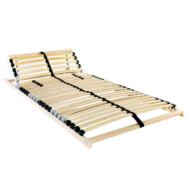 4FT braunes Buchenholz Einzelbett mit Lattenrost