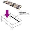 Massivbuche 3FT Einzelbett Rost mit Lattenrost