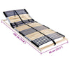 Lattenrost feststehend Buche 80 x 190 cm braun