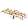 80 x 190 cm Lattenrost fest, Buche, braun