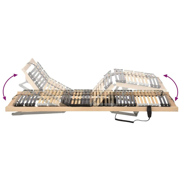 Brauner Lattenrost 80 x 190 cm feststehende Buche