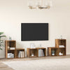 TV-Lowboard-Set Wandmontage 6-teilig Altholz Holzwerkstoff