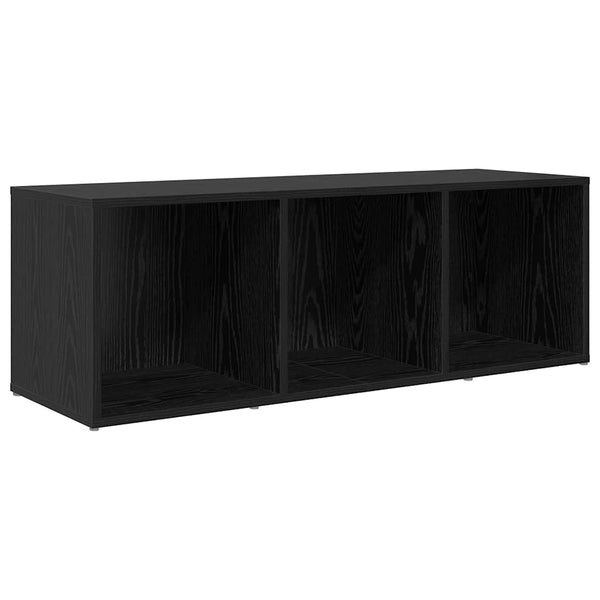 Wandmontiertes TV-Schrank-Set 3-teilig Schwarz Holzwerkstoff