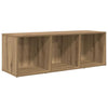 Wandmontierter TV-Schrank, Set, 3-teilig, Braun, Holzwerkstoff