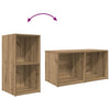 Wandmontierter TV-Schrank, Set, 3-teilig, Braun, Holzwerkstoff