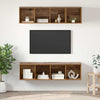 TV-Lowboard-Set 3-teilig Wandmontage Altholz Technische Holzart
