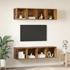 TV-Lowboard-Set 3-teilig Wandmontage Altholz Technische Holzart