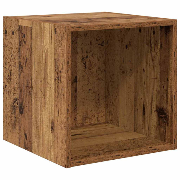 TV-Lowboard-Set 3-teilig Wandmontage Altholz Technische Holzart