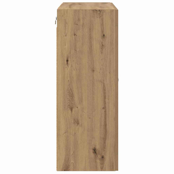 seinälle asennettavat kaapit 2 pcs Artisan tammi