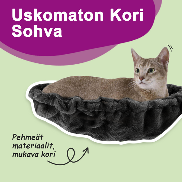 Tummanharmaa kissan kiipeilypuu sisal- raapimispylväillä Karmina