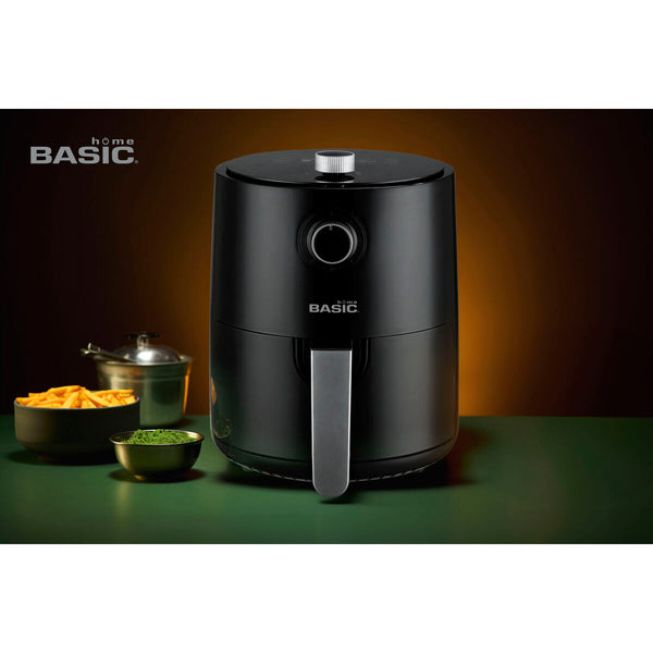 Airfryer Basic Home 1200 W 2,3 L Musta - Vuodevaatteet.fi