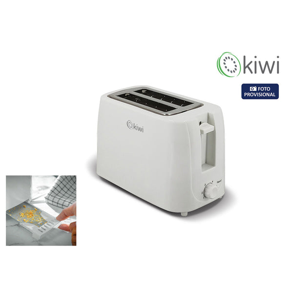 Kiwi leivänpaahdin, valkoinen ja hopeinen, 750 W - Vuodevaatteet.fi