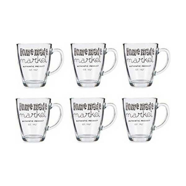 Vivalto Läpinäkyvä Lasi Muki 320 ml, 6 kpl