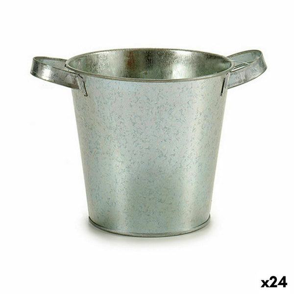 Ibergarden Hopeinen Sinkkikukkaruukku 20 x 14 x 16,2 cm