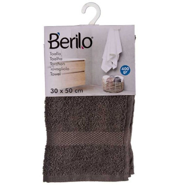 Berilo Harmaa Kylpypyyhe 30 x 50 cm, 12 kpl