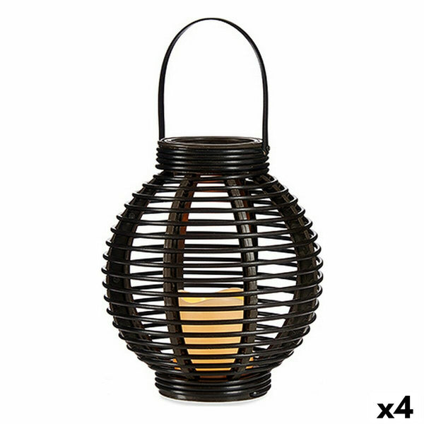 Ibergarden LED-lyhty ruskea muovinen 4 kpl