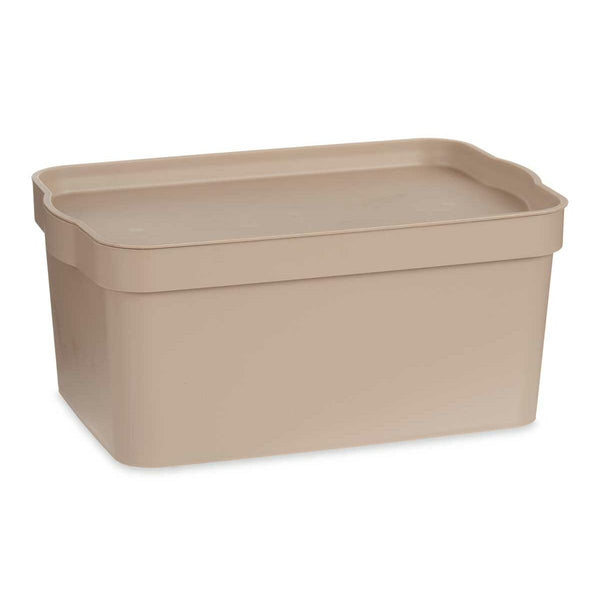 Kipit Beige Säilytyslaatikko Kannella 7,5 L