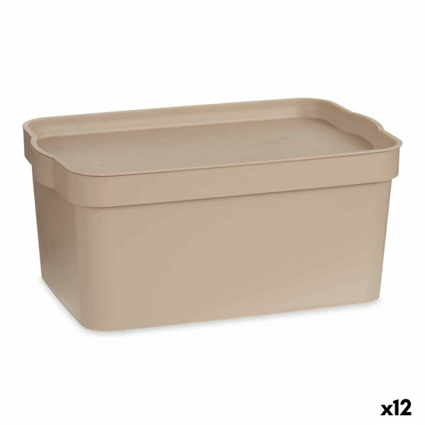 Kipit Beige Säilytyslaatikko Kannella 7,5 L