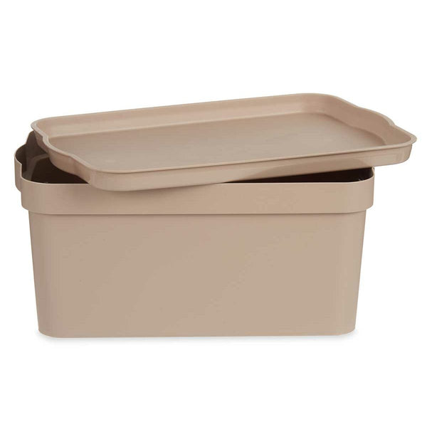 Kipit Beige Säilytyslaatikko Kannella 7,5 L