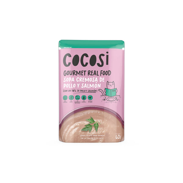Cocosi Gourmet Kissanruoka Lohi 40 g, 12 kpl