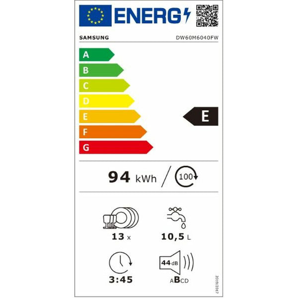 Samsung astianpesukone 60 cm valkoinen