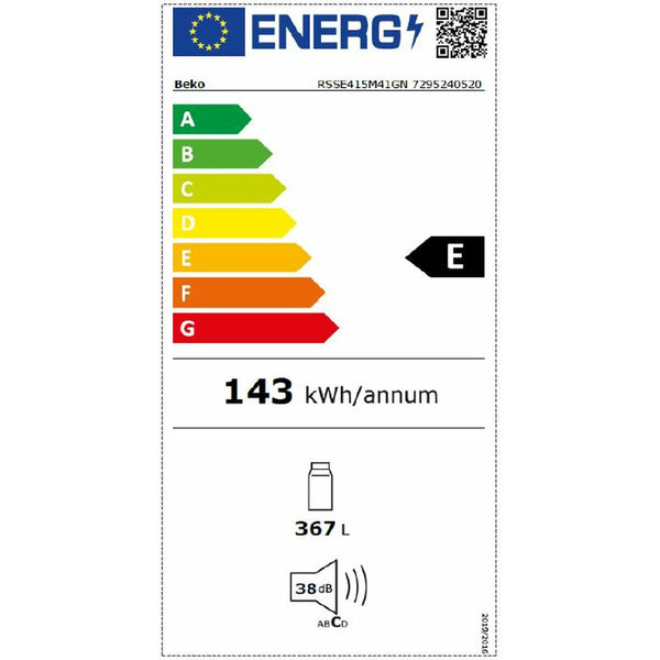 Beko Harmaa Jääkaappi 367L