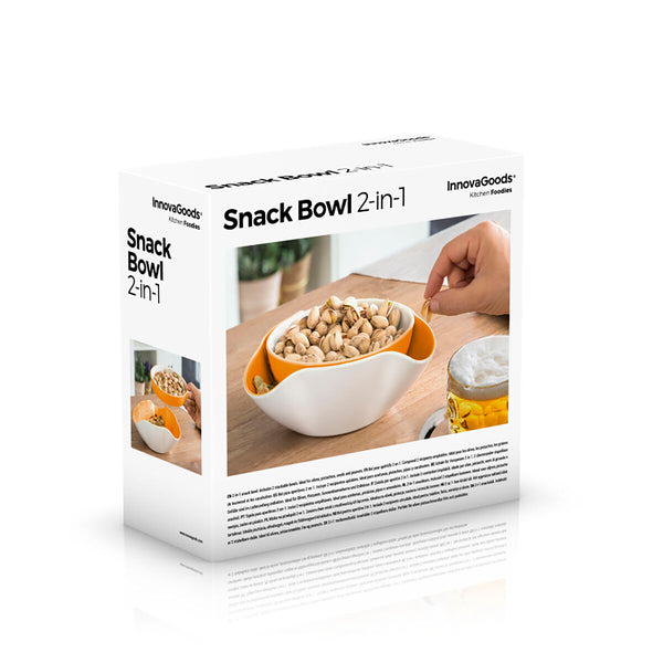 InnovaGoods 2-in-1 Snack-kulhot, 2 kpl
