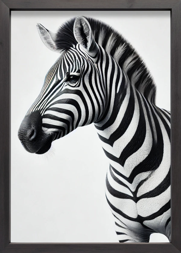 Juliste Mustavalkoinen - Zebra