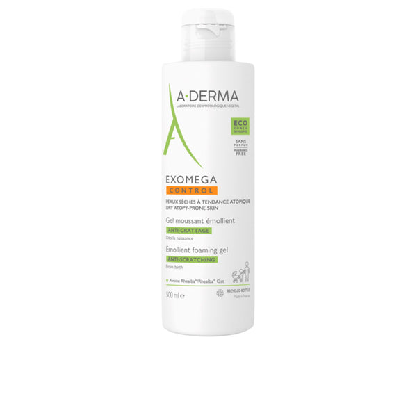 A-Derma Exomega Control Emollient Foaming Gel 500 Ml | Vuodevaatteet.fi