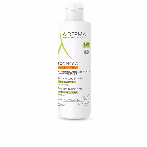 A-Derma Exomega control pehmentävä vaahtoava geeli 500 ml | Vuodevaatteet.fi